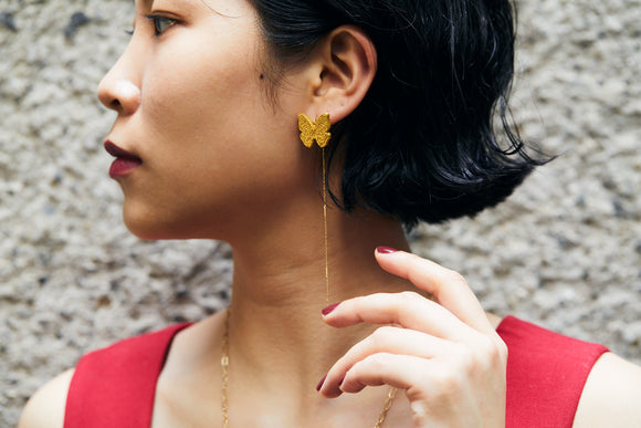 Copy of Hakuichi - Pierced earrings - Butterfly