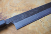 Toshu Giken - Kurouchi Yanagiba Sashimi Knife 21cm/24cm/27cm White-1 Steel with Magnolia & Buffalo Horn Handle