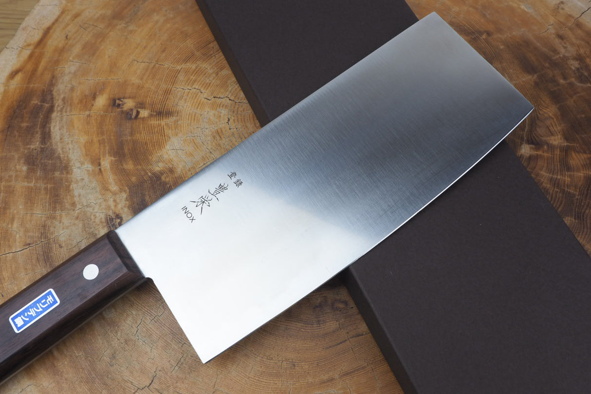 Houei AUS-8 Stainless Chinese Cleaver 22cm with Rosewood Handle