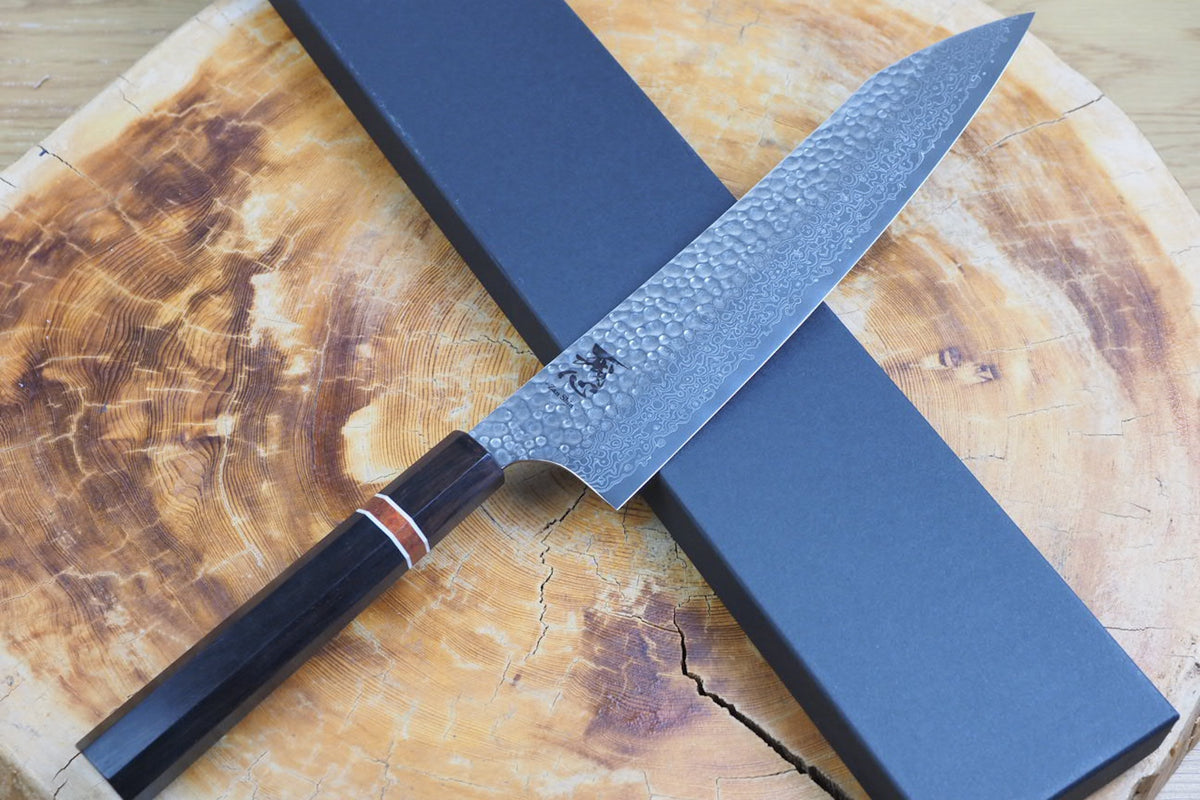 残心 Zan Shin® San - Ginsan Silver-3 Steel Nickel Damascus Gyuto 21cm/24cm