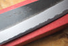 Sakai Jikko "Shinobi" White-2 Steel Santoku Ebony Handle (18cm)