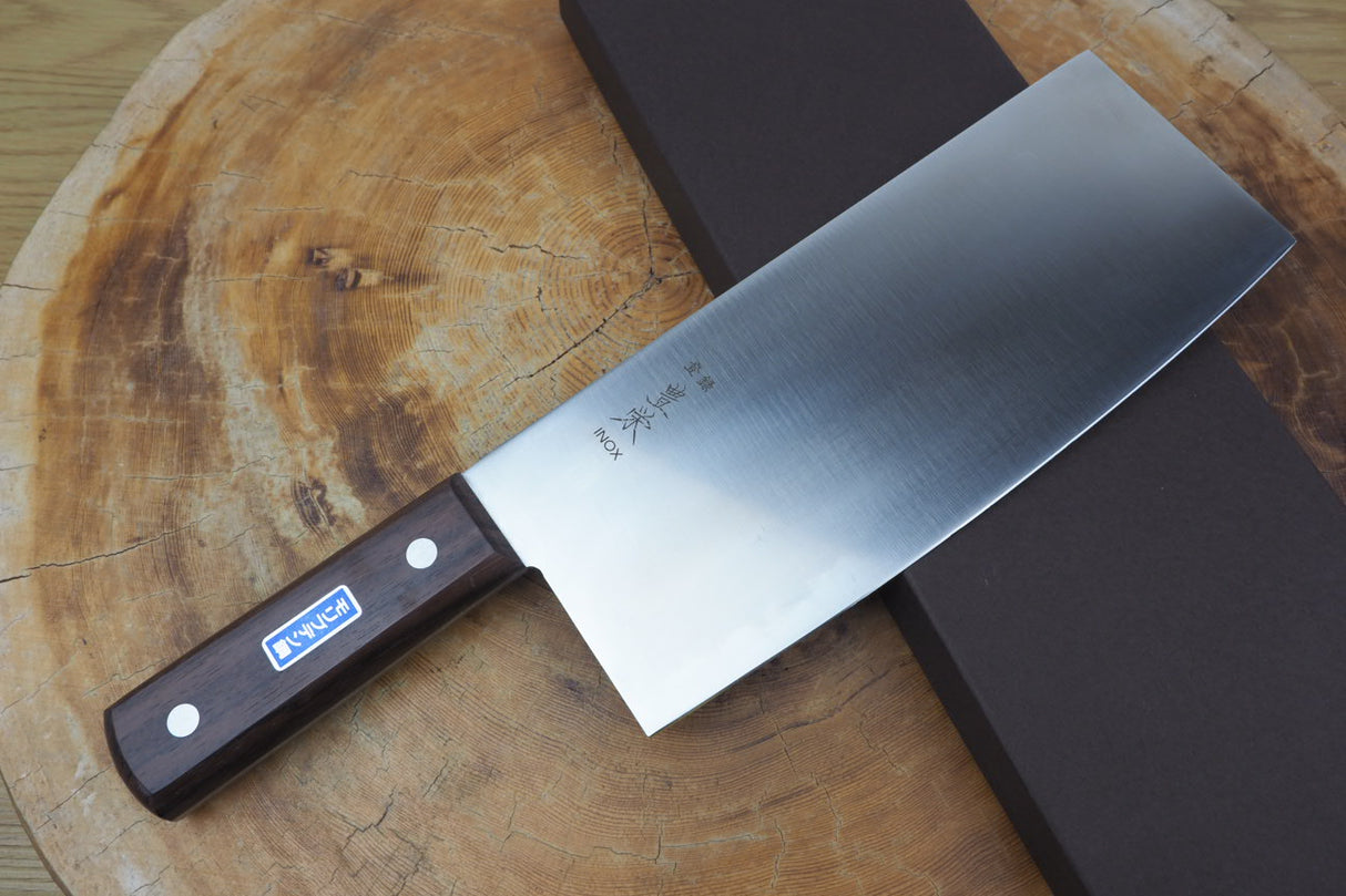 Houei AUS-8 Stainless Chinese Cleaver 22cm with Rosewood Handle