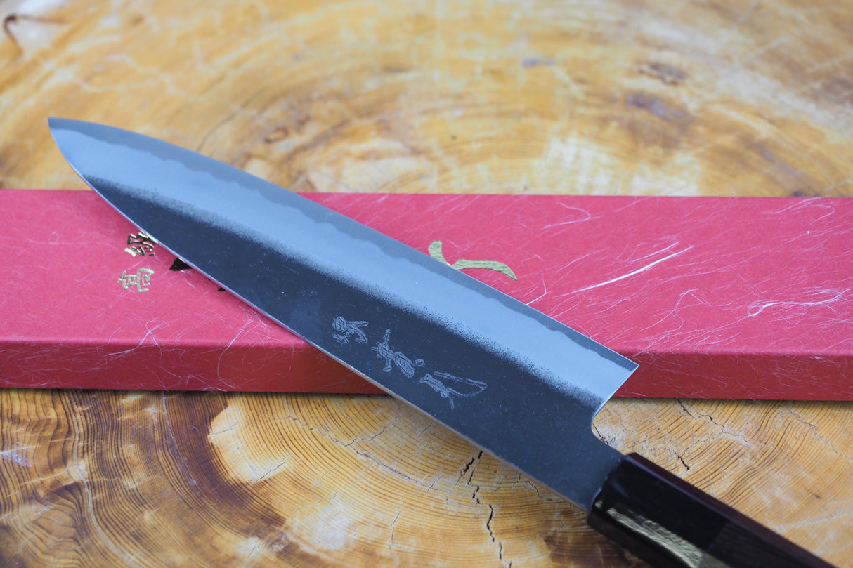 Sakai Jikko "Shinobi" White-2 Steel Gyuto Ebony Handle (21cm)