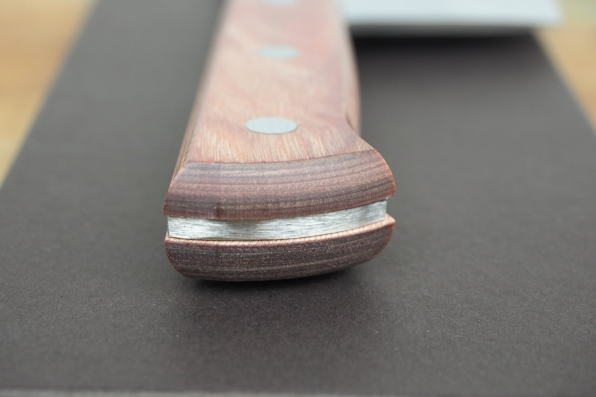 Houei 420J2 Stainless Chopper 17cm with Brown Plywood Handle