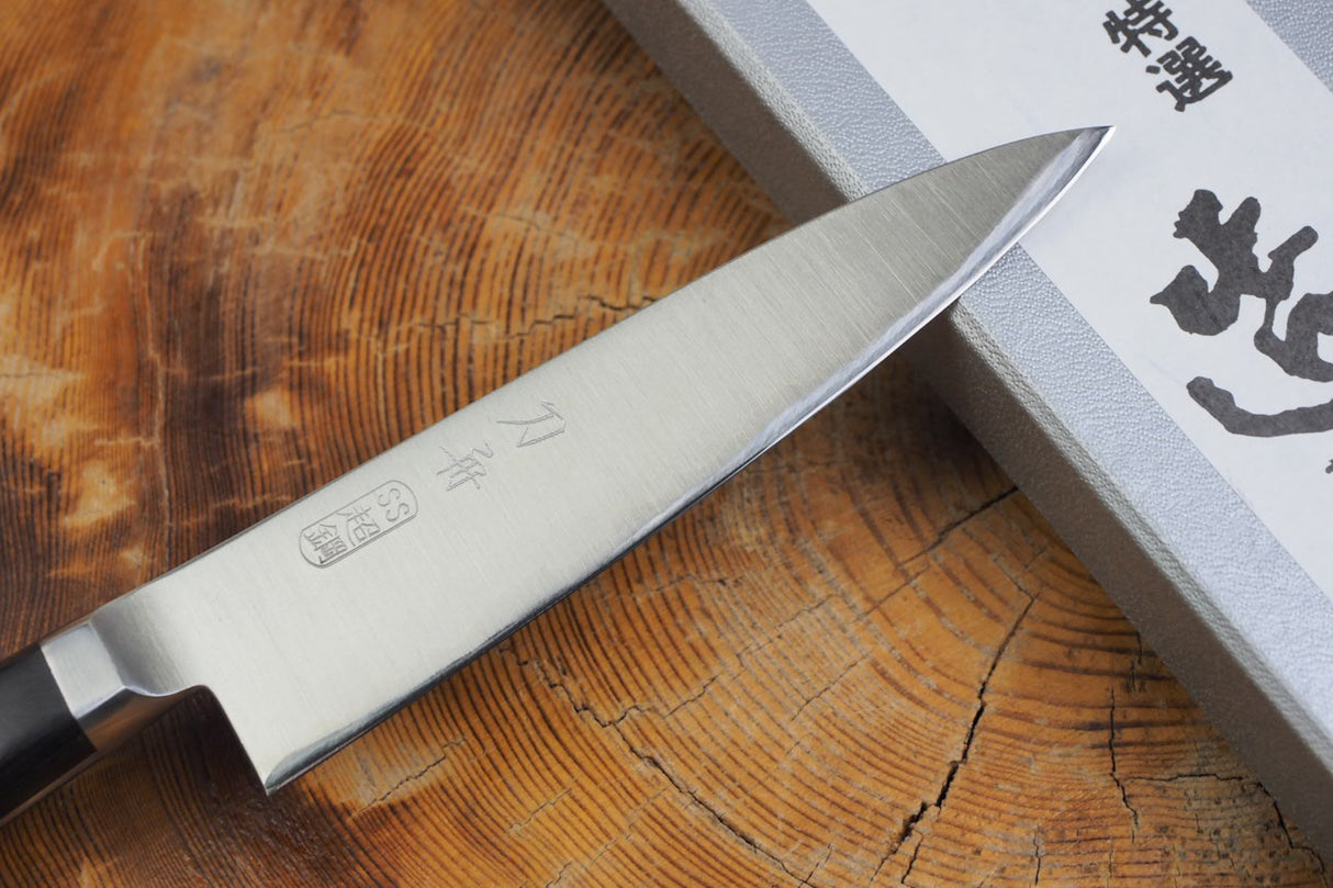 Toshu Giken - FAX20 Powdered High Speed Steel Petty with black plywood handle (12cm/15cm)