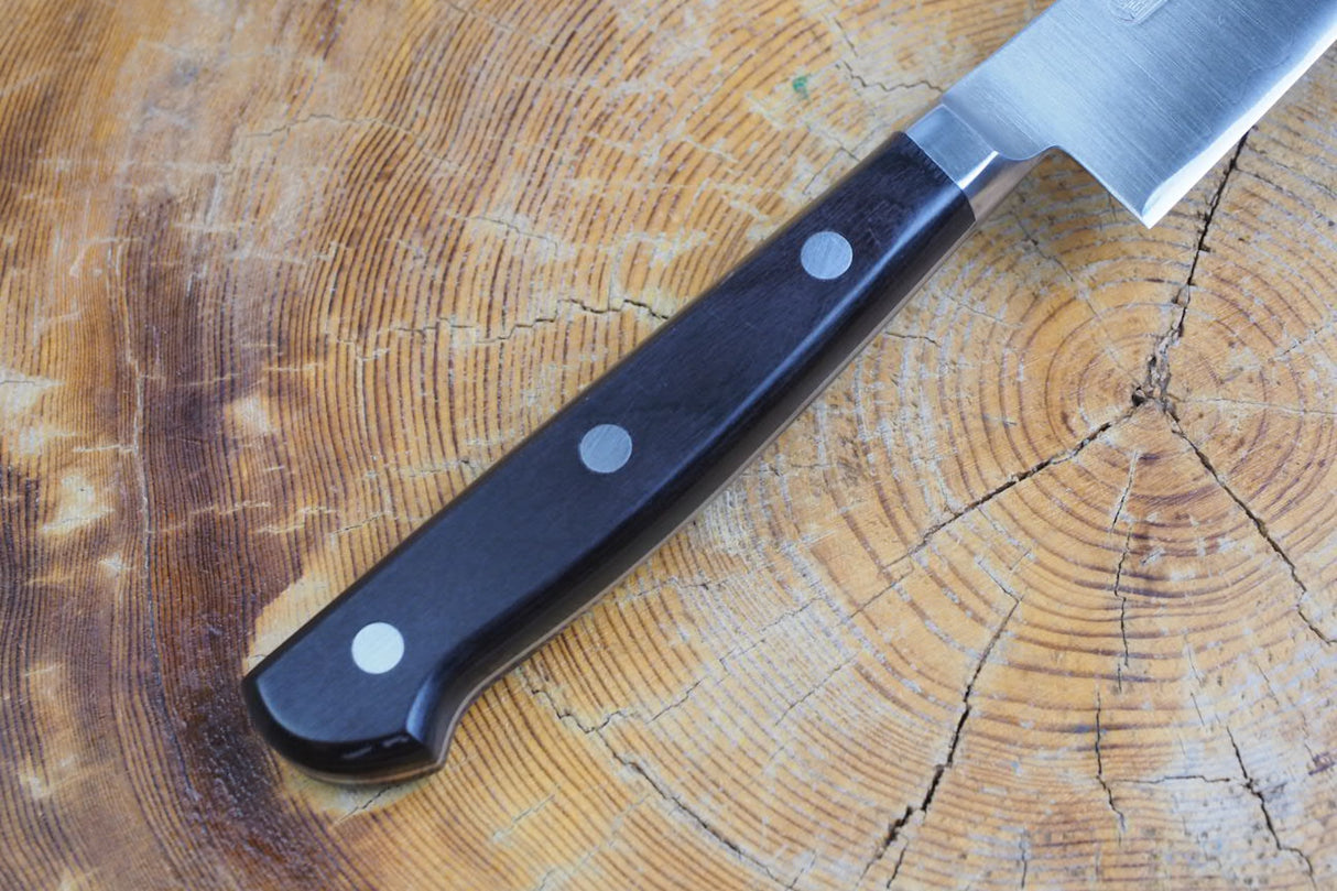 Toshu Giken - FAX20 Powdered High Speed Steel Petty with black plywood handle (12cm/15cm)