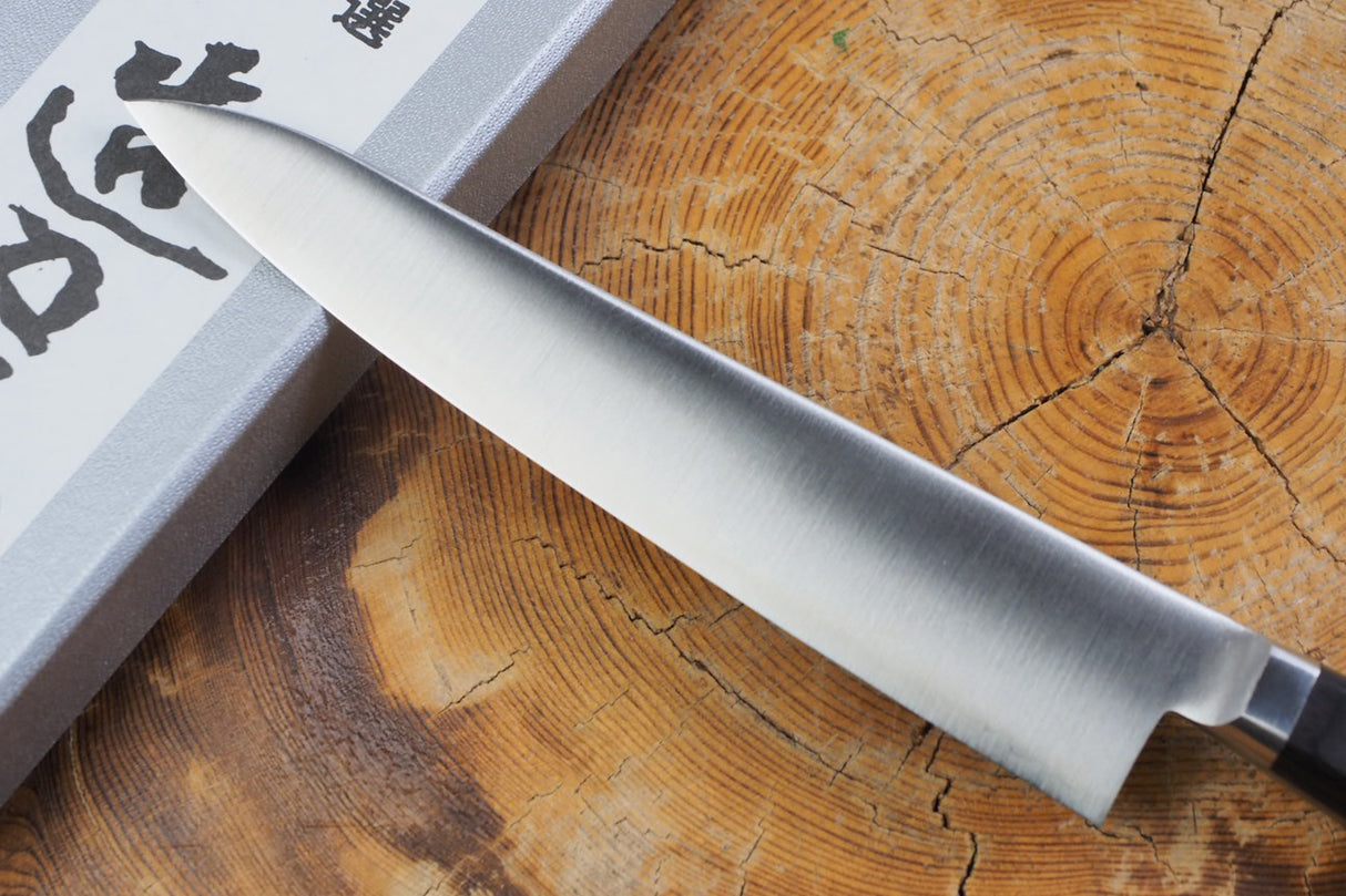 Toshu Giken - FAX20 Powdered High Speed Steel Petty with black plywood handle (12cm/15cm)