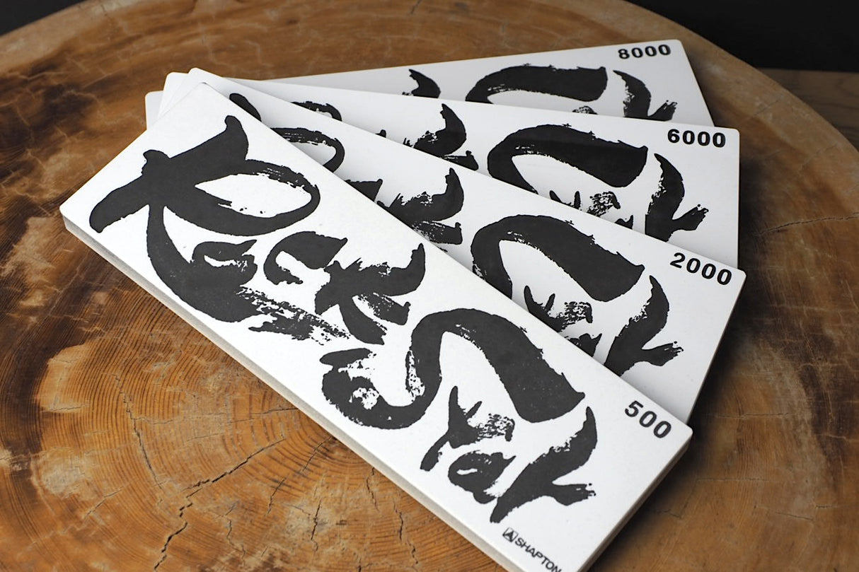 4 Set of Shapton Rockstar Super Synthetic Whetstone #500, #2000, #6000, #8000