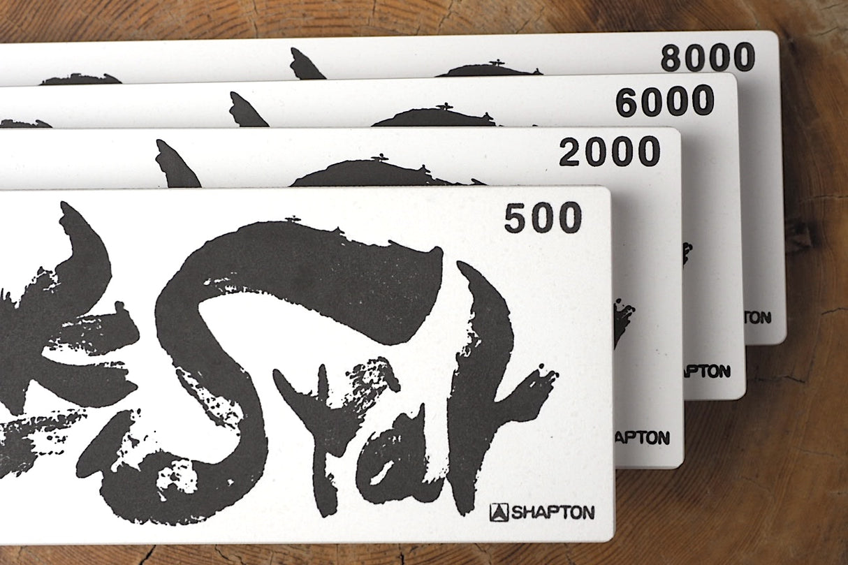 4 Set of Shapton Rockstar Super Synthetic Whetstone #500, #2000, #6000, #8000