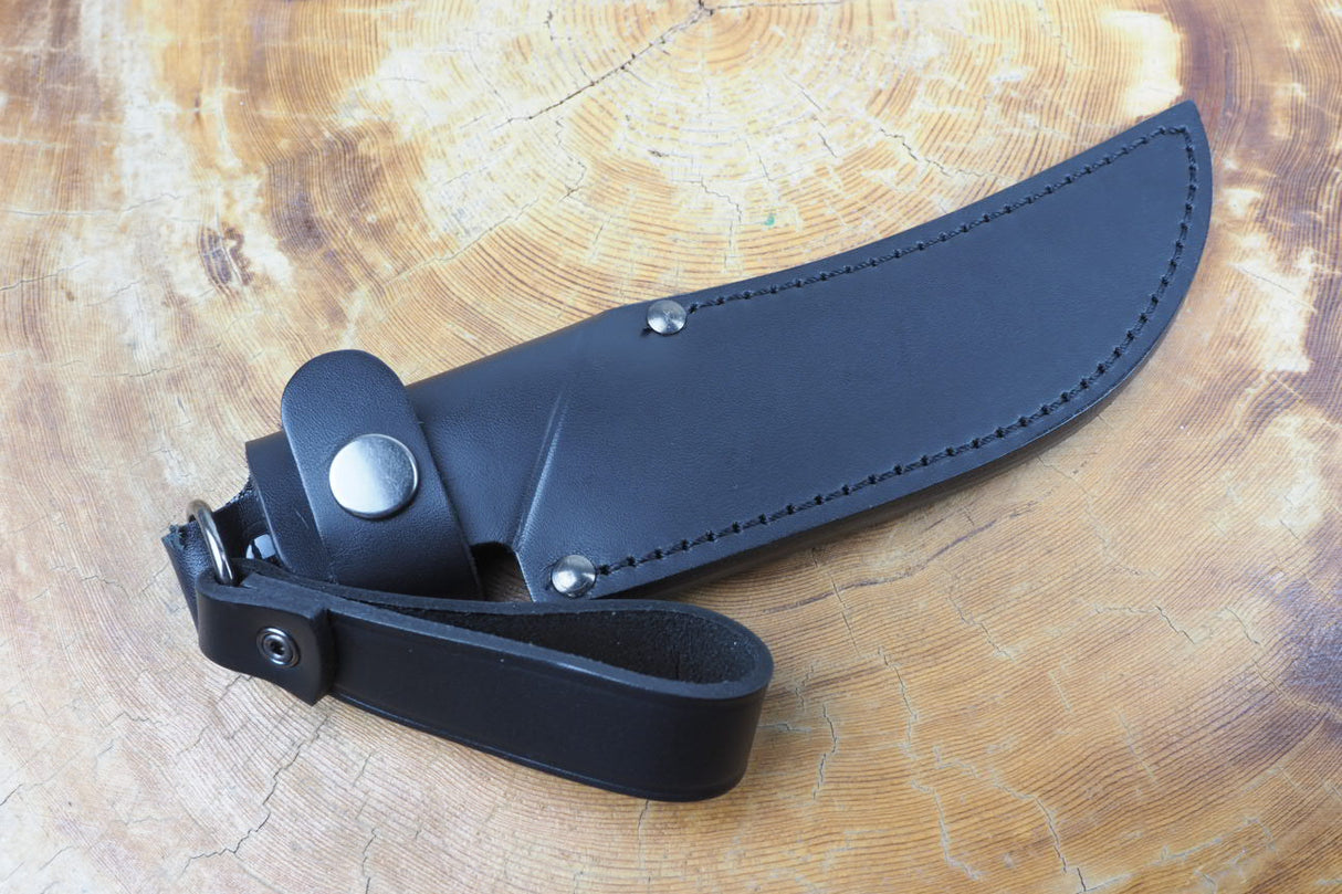 Outdoor Knife - ALLIGATOR Fixed VG10 Steel with Micarta Handle (Leather Sheath Included)