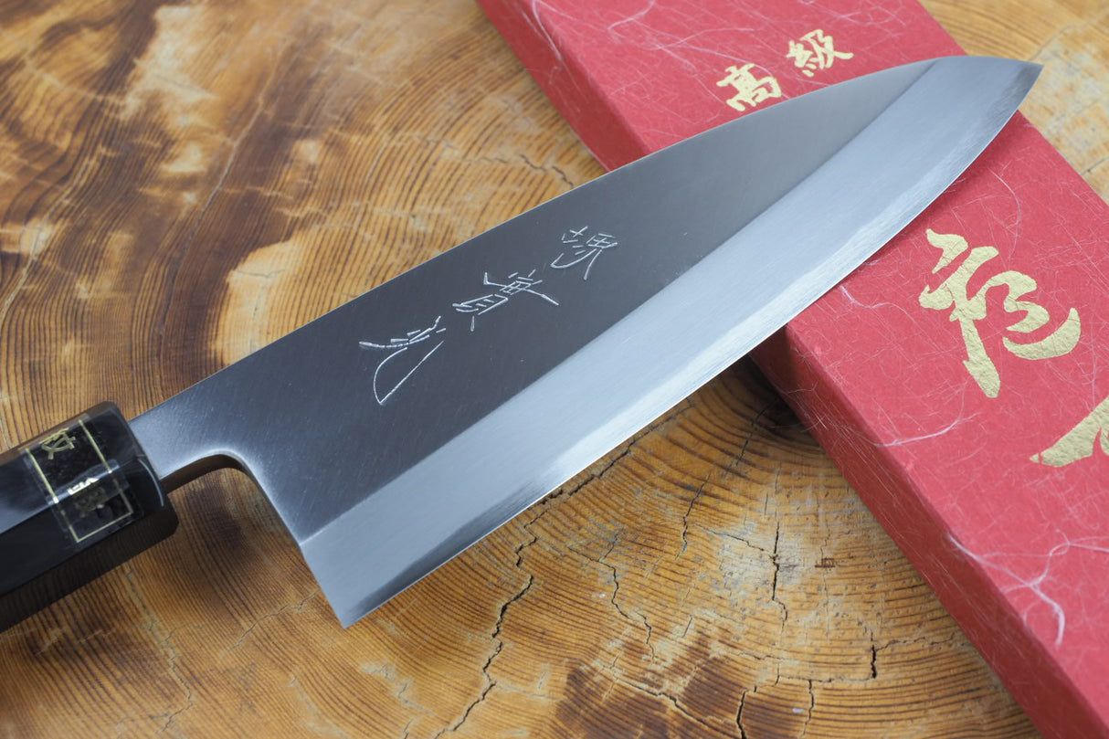 Sakai Jikko "Montanren" Blue-2 Steel Deba Fish Filleting Knife (15cm/18cm)