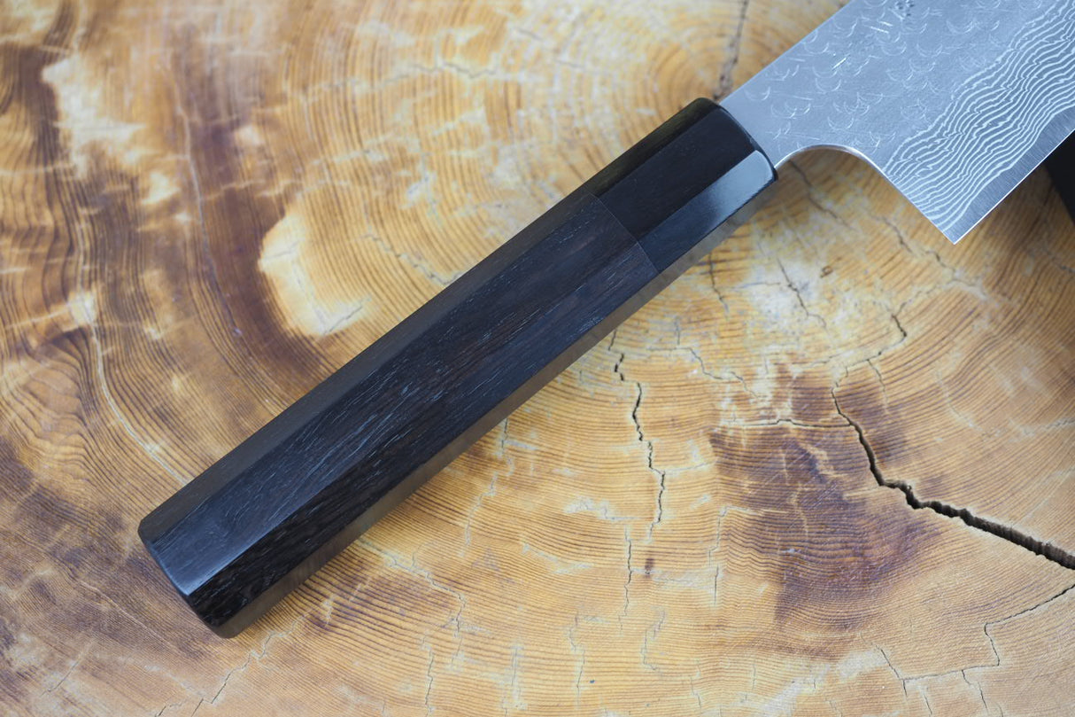 Nigara Hamono - SPG Strix Damascus Gyuto (Chef's Knife) 21cm/24cm with Ebony Handle