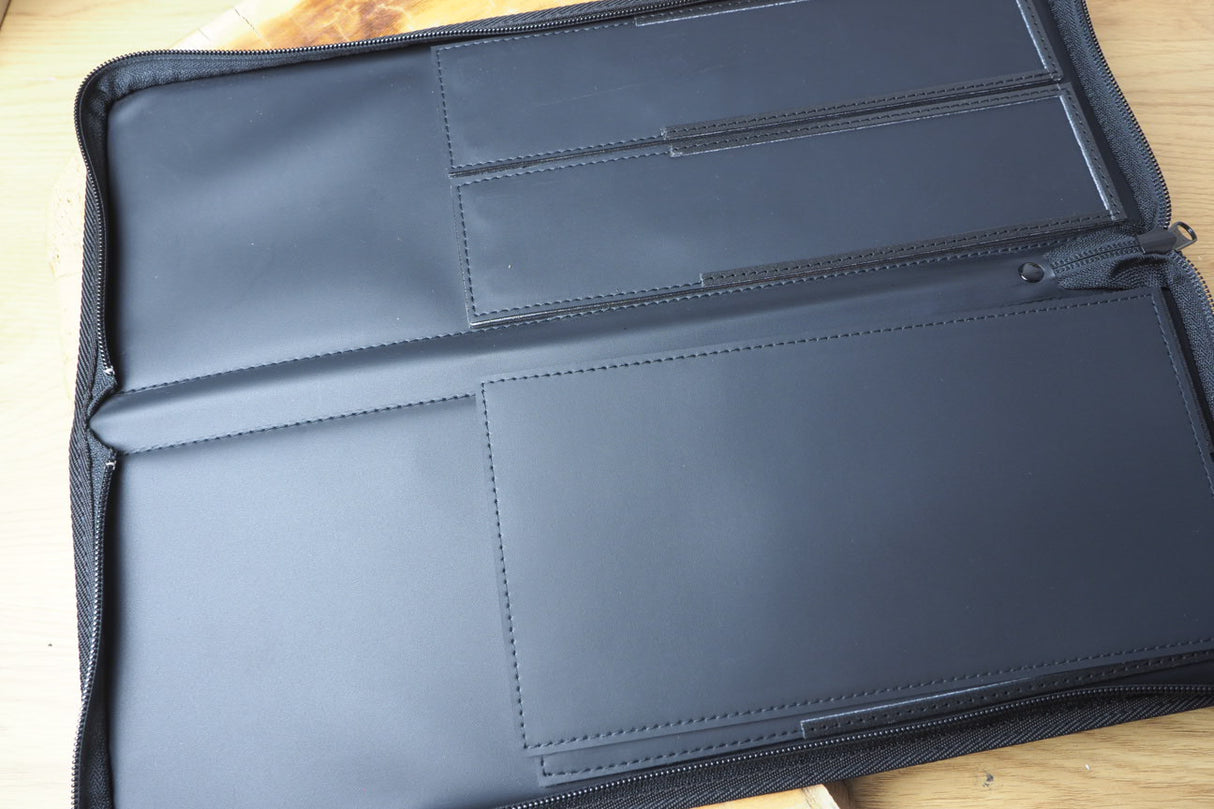 Jikko Knife case with leather handle - for 4 knives (no sheath needed)