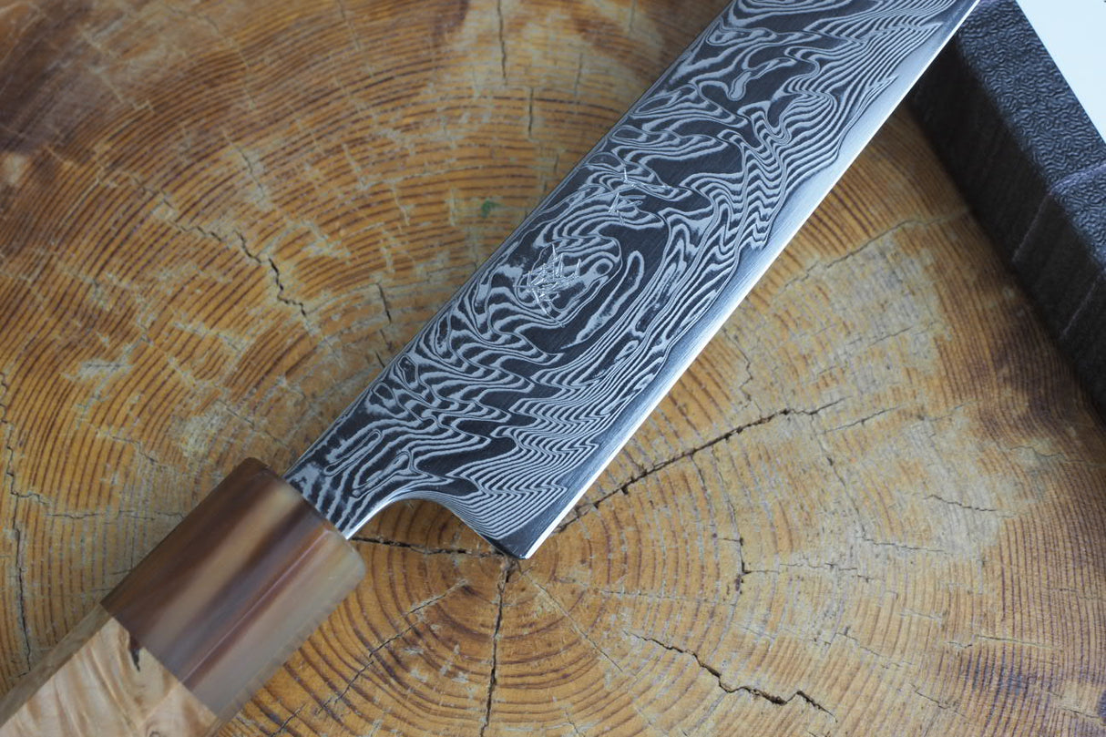 Ishizuchi (from Tosa) - SLD Steel Uzunami Sujihiki 24cm