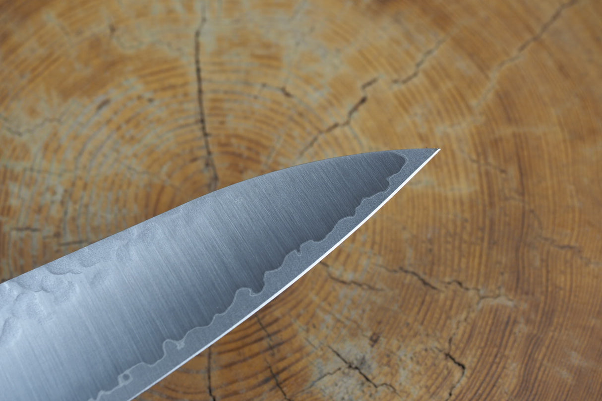 残心 Zan Shin SORA (from Seki) - VG10 Gyuto Chef's Knife Hammered Finish 20cm with Red Laminated Plywood Handle