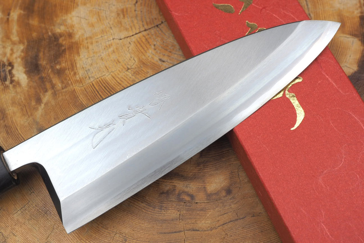 Sakai Jikko "Ginsan" Silver-3 Steel Deba Fish Filleting Knife 18cm