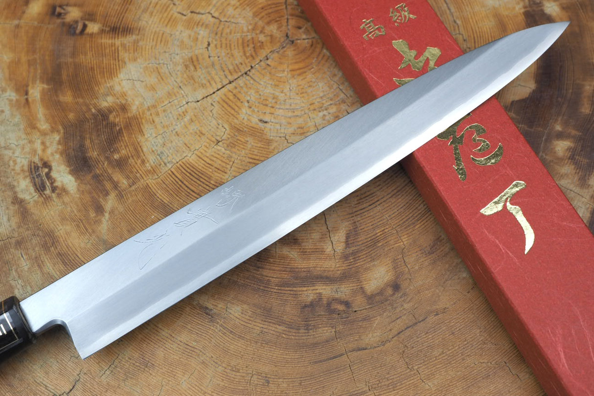 Sakai Jikko "Ginsan" Silver-3 Steel Sashimi Yanagiba Knife (24cm/27cm/30cm)