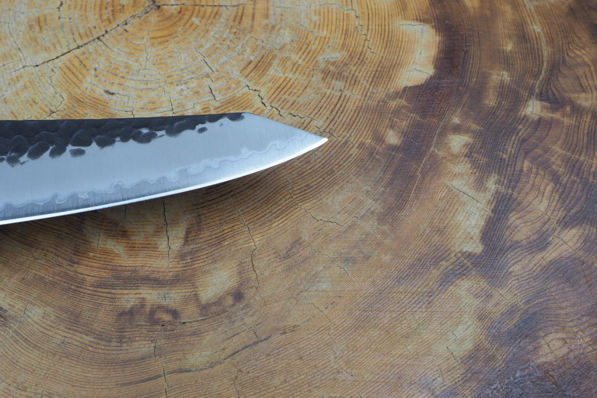Sakai Jikko "Joker" Kurouchi Wa-Gyuto Knife Blue Super Steel with Hammered Finish (21cm)
