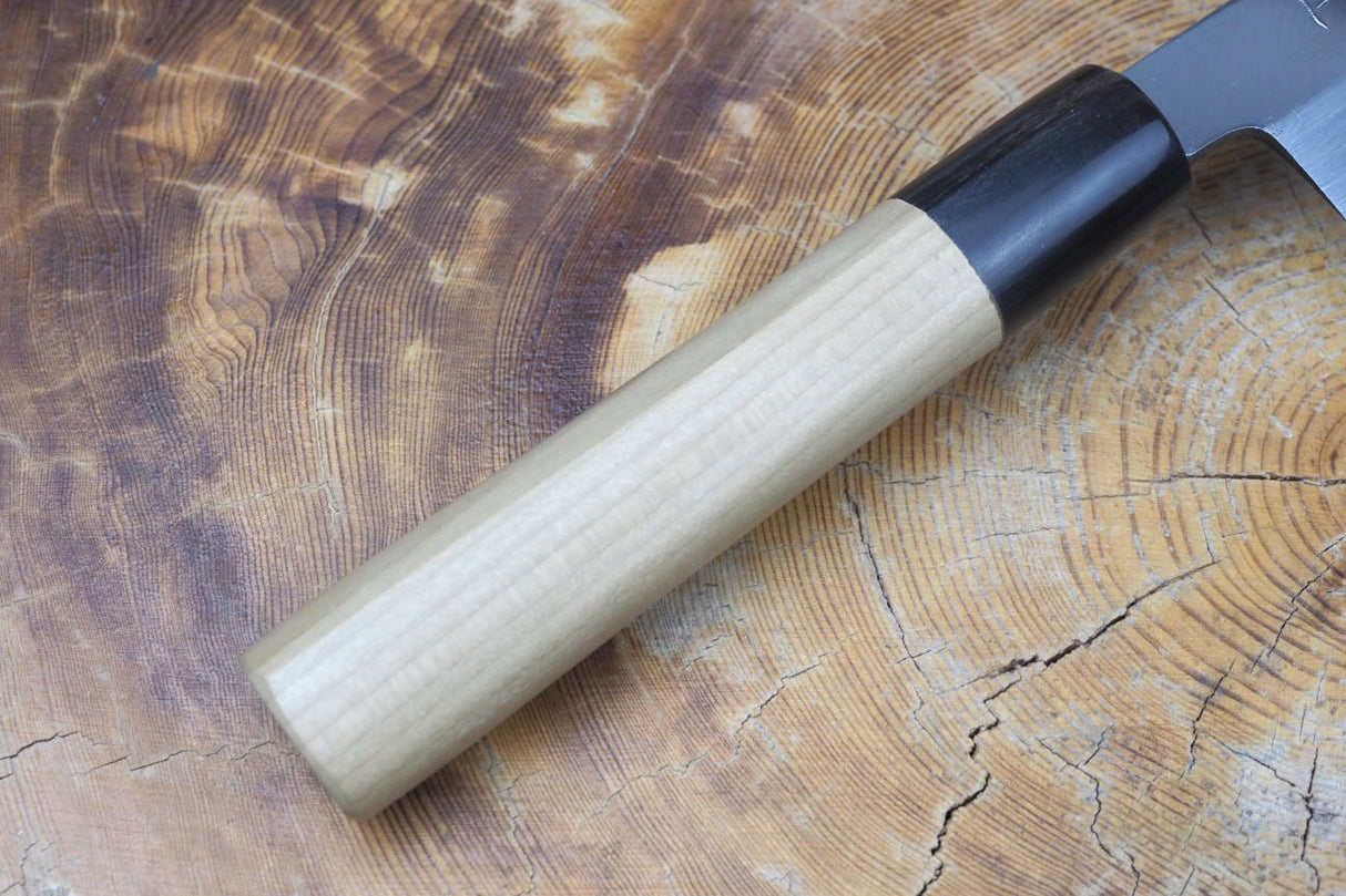 Toshu Giken White-1 Steel Mukimono 18cm with magnolia and buffalo horn steel