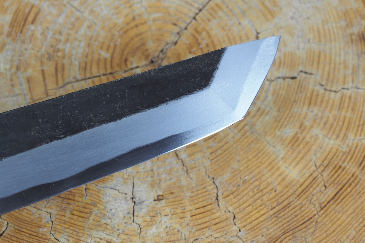 Ishizuchi (from Tosa) - Blue-2 Steel Kurouchi Sakimaru Sashimi Knife (21cm/24cm/27cm)