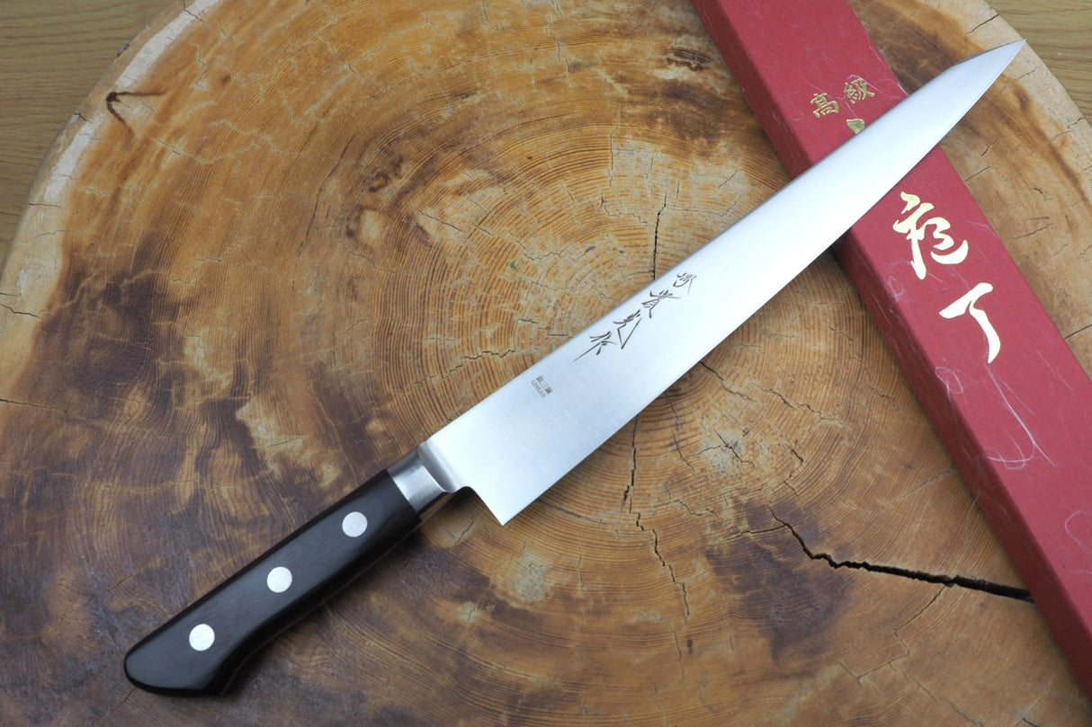 Sakai Jikko "Ginsan" Silver 3 Steel Kiritsuke (K-tip) Sujihiki Slicer/Carving knife (26cm)