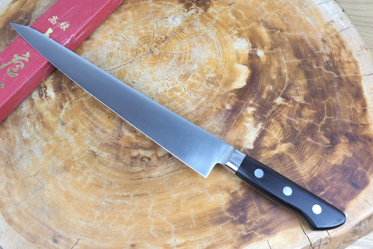 Sakai Jikko "Ginsan" Silver 3 Steel Kiritsuke (K-tip) Sujihiki Slicer/Carving knife (26cm)