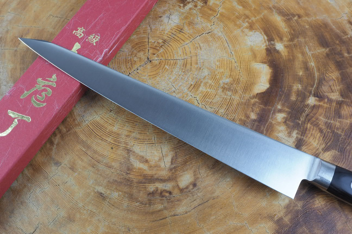 Sakai Jikko "Ginsan" Silver 3 Steel Kiritsuke (K-tip) Sujihiki Slicer/Carving knife (26cm)