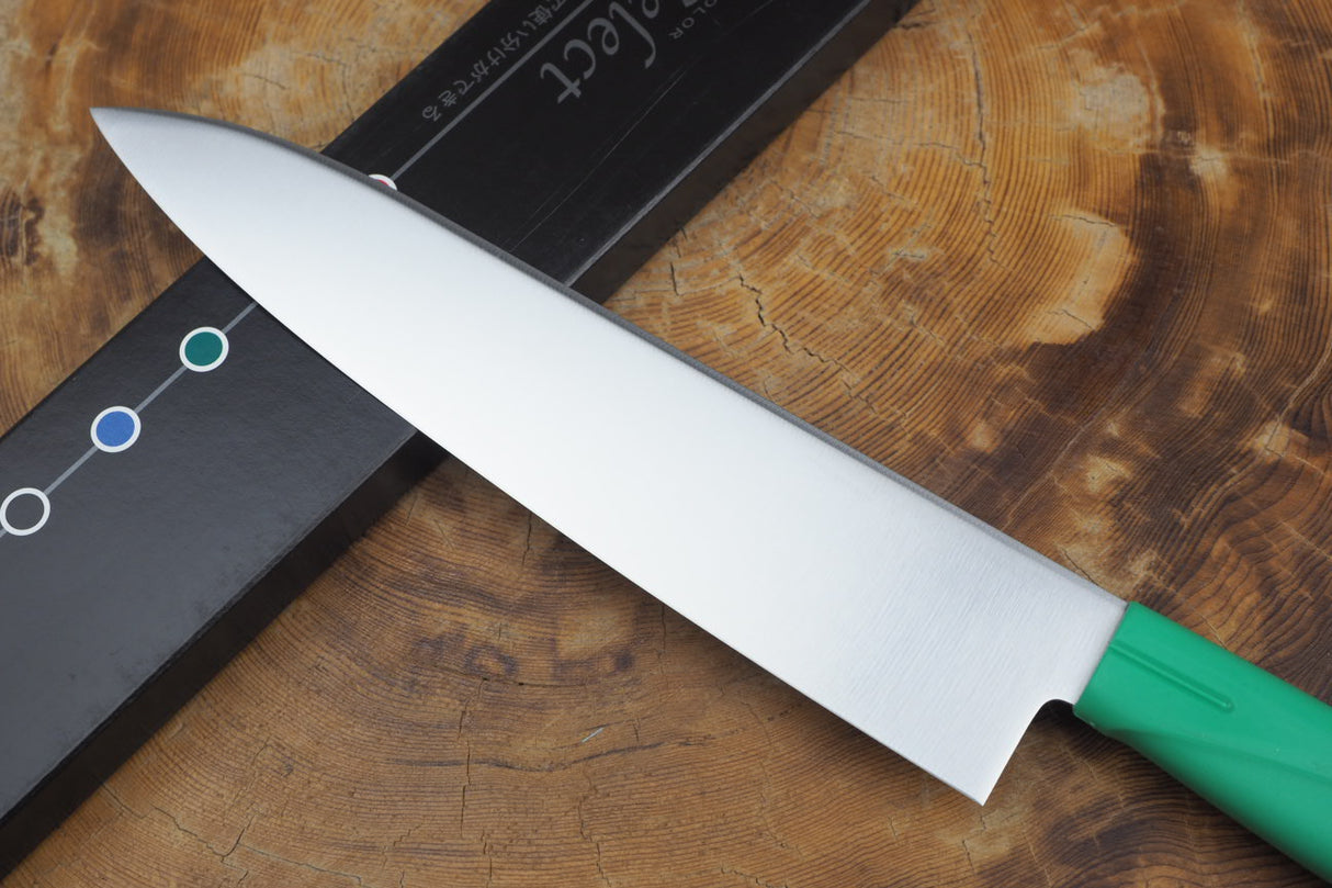 Seki Kanetsugu - Colour Select Gyuto Chef's Knife 21cm (Red, Blue or Green handle)