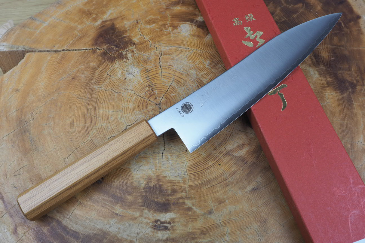 Sakai Jikko "Loco" Wa-Gyuto Chef's Knife VG10 Core Japanese Oak Handle (21cm/24cm)