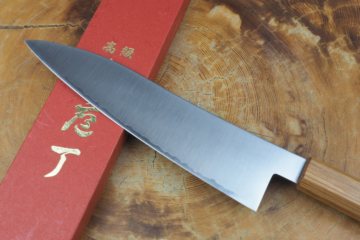 Sakai Jikko "Loco" Wa-Gyuto Chef's Knife VG10 Core Japanese Oak Handle (21cm/24cm)