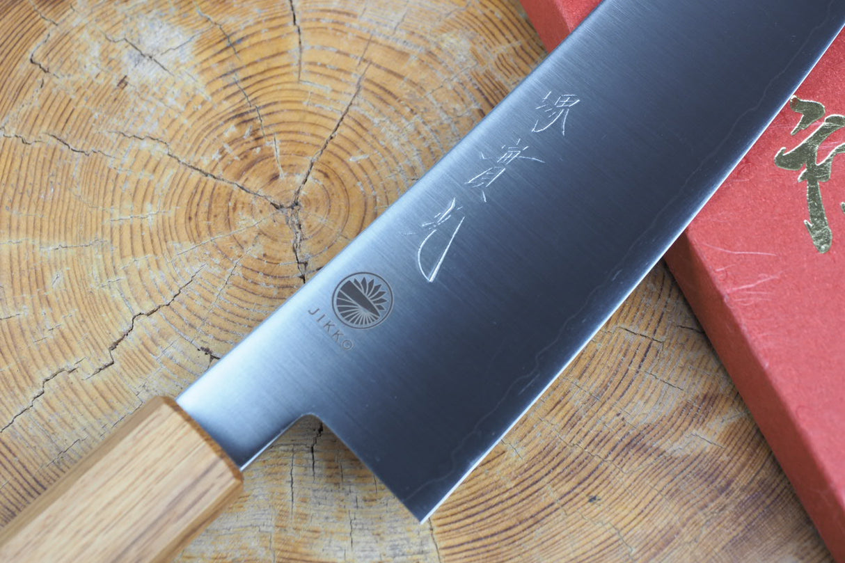 Sakai Jikko "Loco" Wa-Gyuto Chef's Knife VG10 Core Japanese Oak Handle (21cm/24cm)