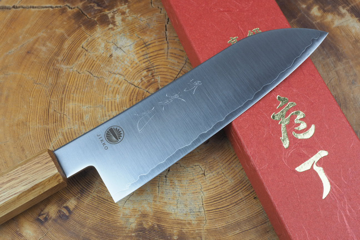 Sakai Jikko "Loco" Wa-Santoku Knife VG10 Core Japanese Oak Handle (16.5cm)