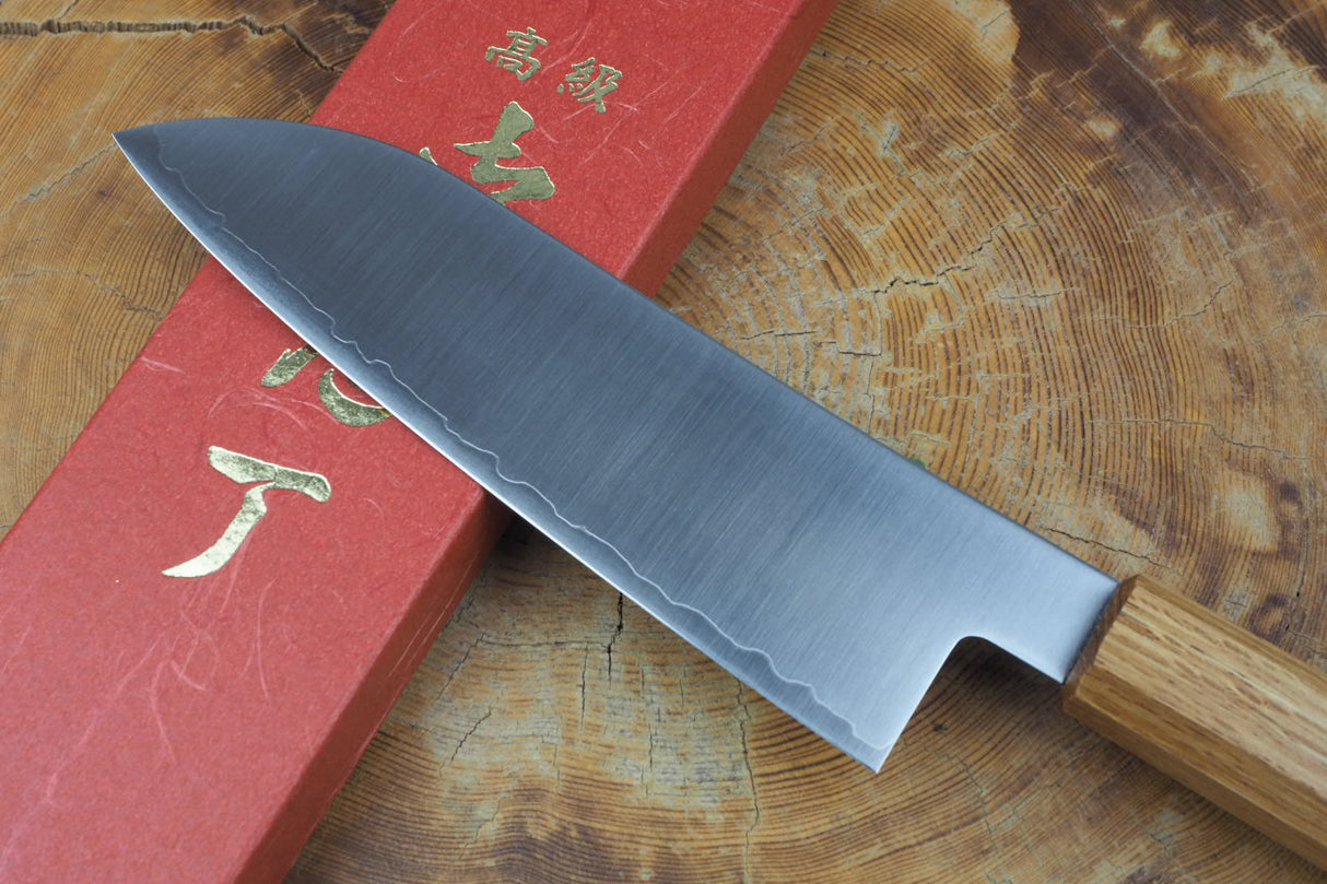 Sakai Jikko "Loco" Wa-Santoku Knife VG10 Core Japanese Oak Handle (16.5cm)