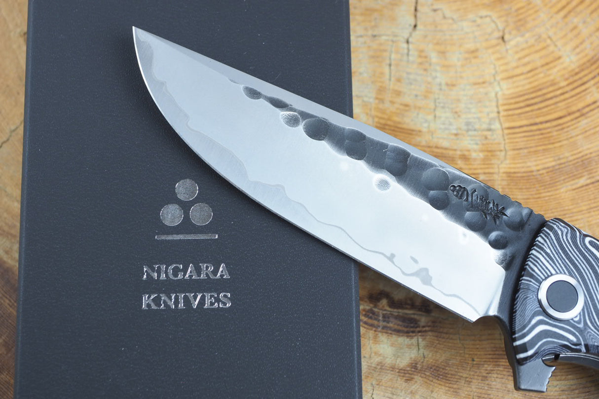 Nigara Hamono - Kurouchi Folding Knife SG2 High Speed Steel with G10 Handle