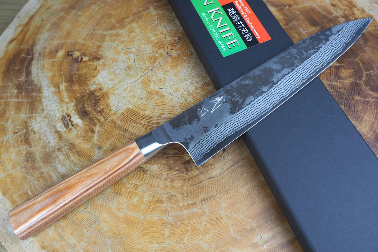 Kamo Knives - Hand Forged VG10 Damascus Gyuto (Chef's Knife) 21cm