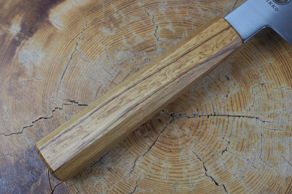 Sakai Jikko "Loco" Wa-Nakiri Knife VG10 Core Japanese Oak Handle (16.5cm)