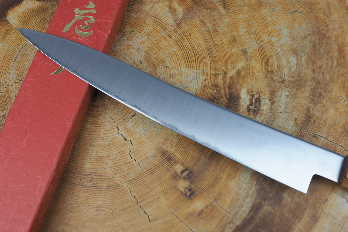 Sakai Jikko "Loco" Wa-Sujihiki Knife VG10 Core Japanese Oak Handle (24cm)