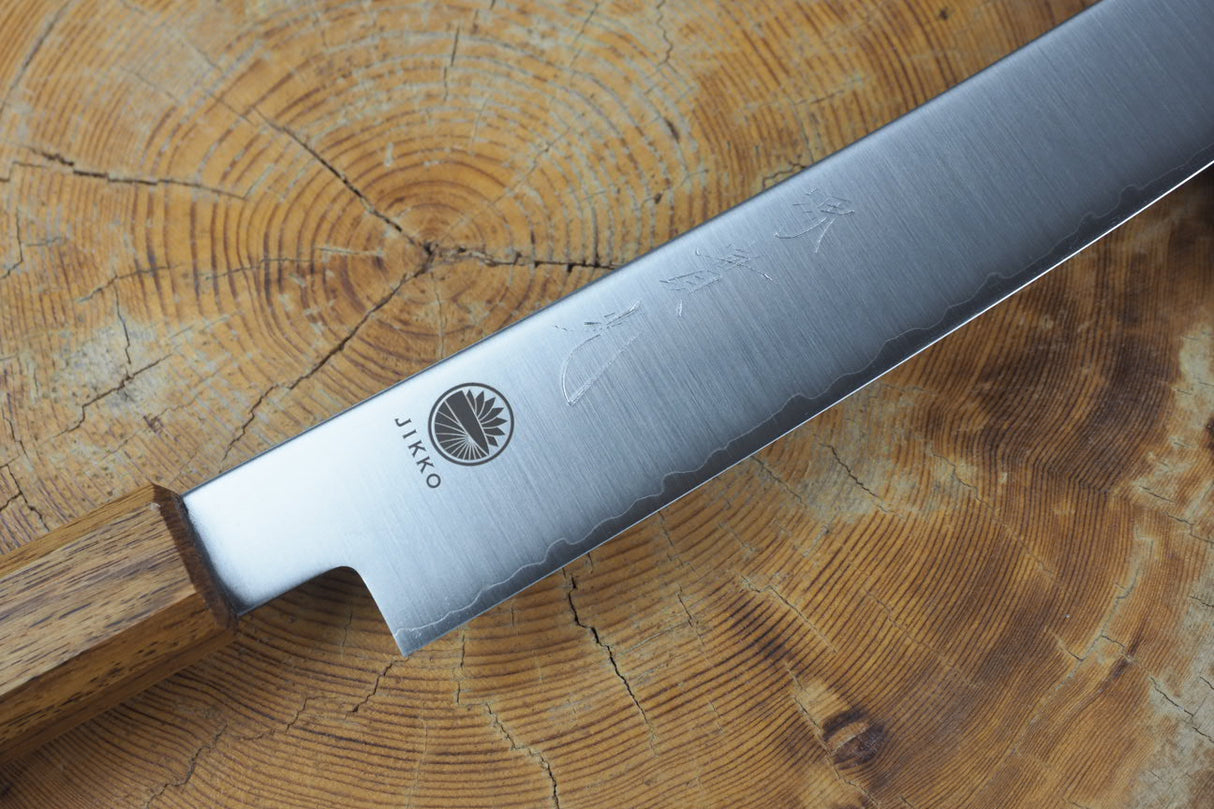 Sakai Jikko "Loco" Wa-Sujihiki Knife VG10 Core Japanese Oak Handle (24cm)