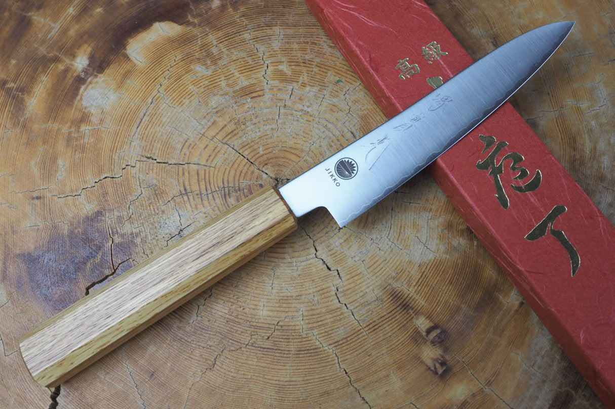 Sakai Jikko "Loco" Wa-Petty Knife VG10 Core Japanese Oak Handle (13.5cm)