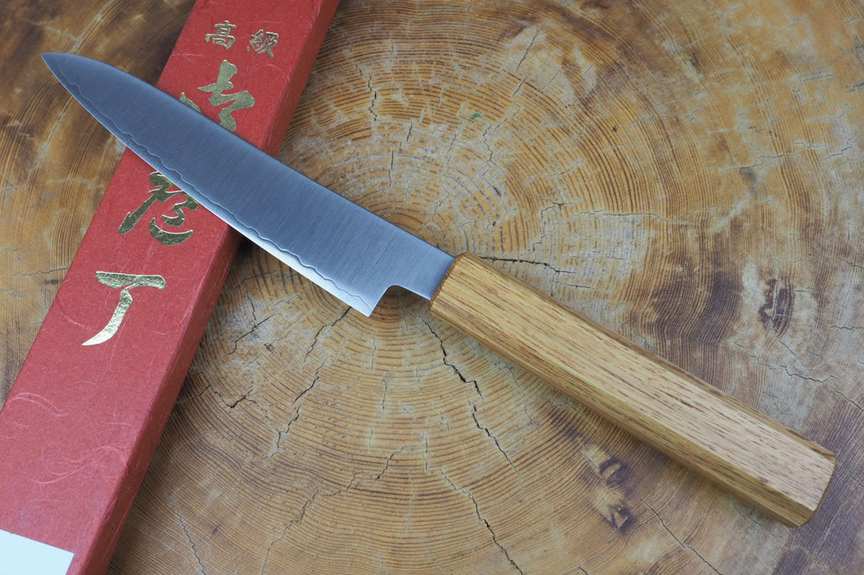 Sakai Jikko "Loco" Wa-Petty Knife VG10 Core Japanese Oak Handle (13.5cm)