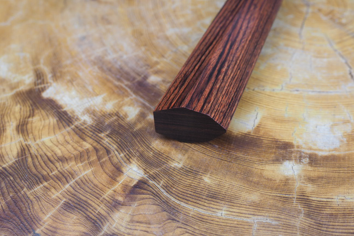 Seki Kanetsugu - Heptagon Wood Nakiri VG10 Steel hammered finish 17.5cm