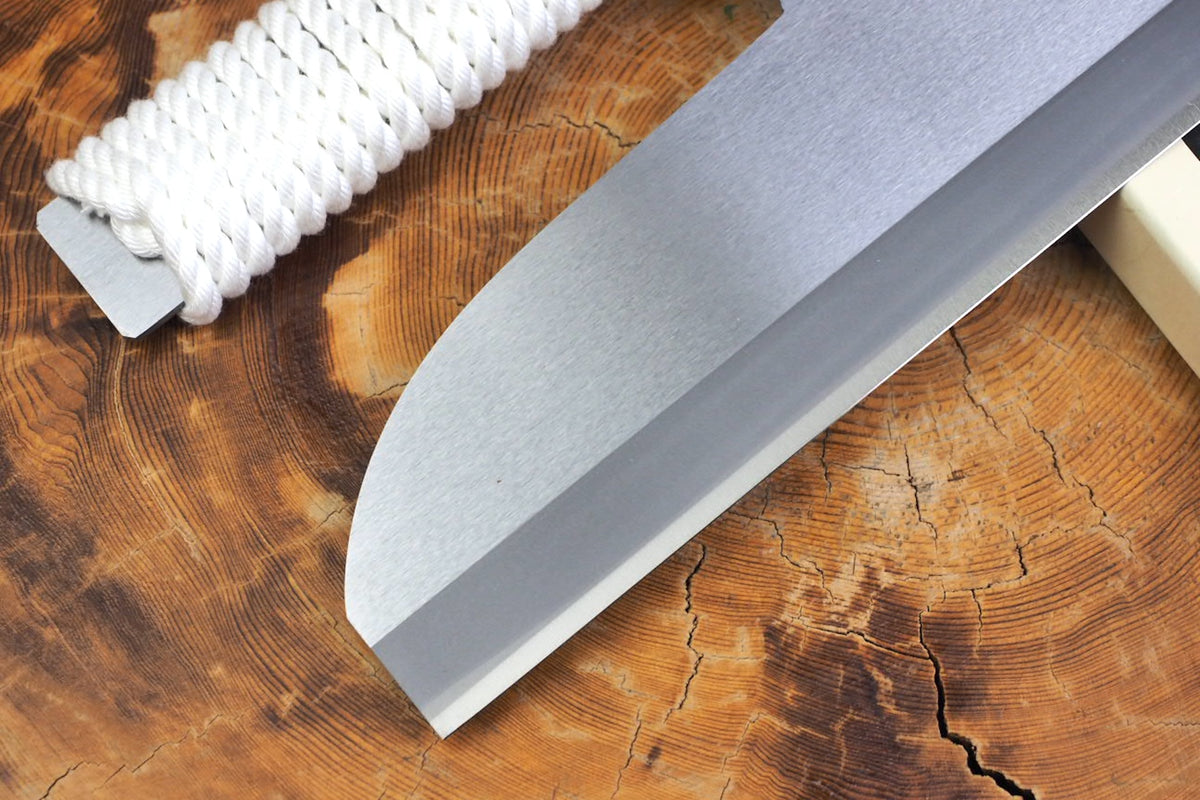 Blue-2 Carbon Steel Noodle Cutting Knife (Menkiri) 30cm