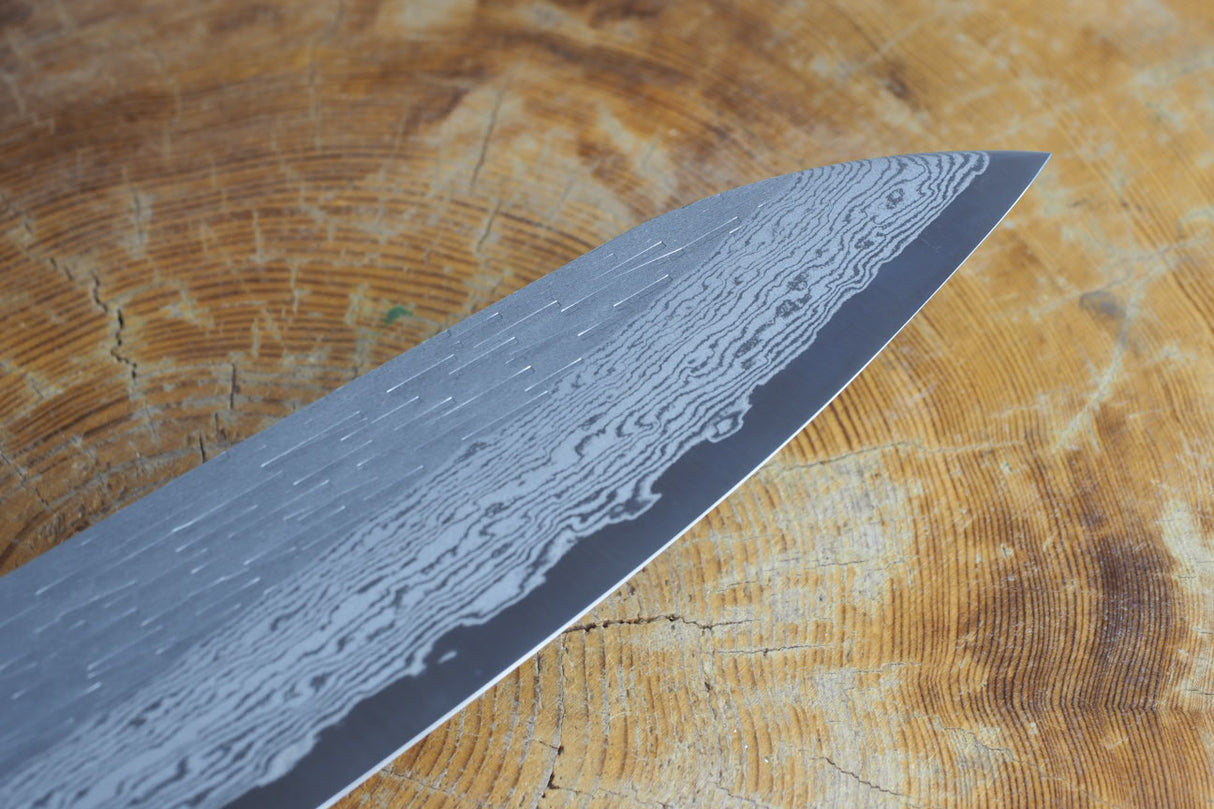 Nigara Hamono - VG XEOS Damascus Gyuto (Chef's Knife) with Ebony Handle 24cm
