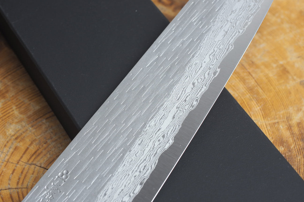 Nigara Hamono - VG XEOS Damascus Gyuto (Chef's Knife) with Ebony Handle 21cm