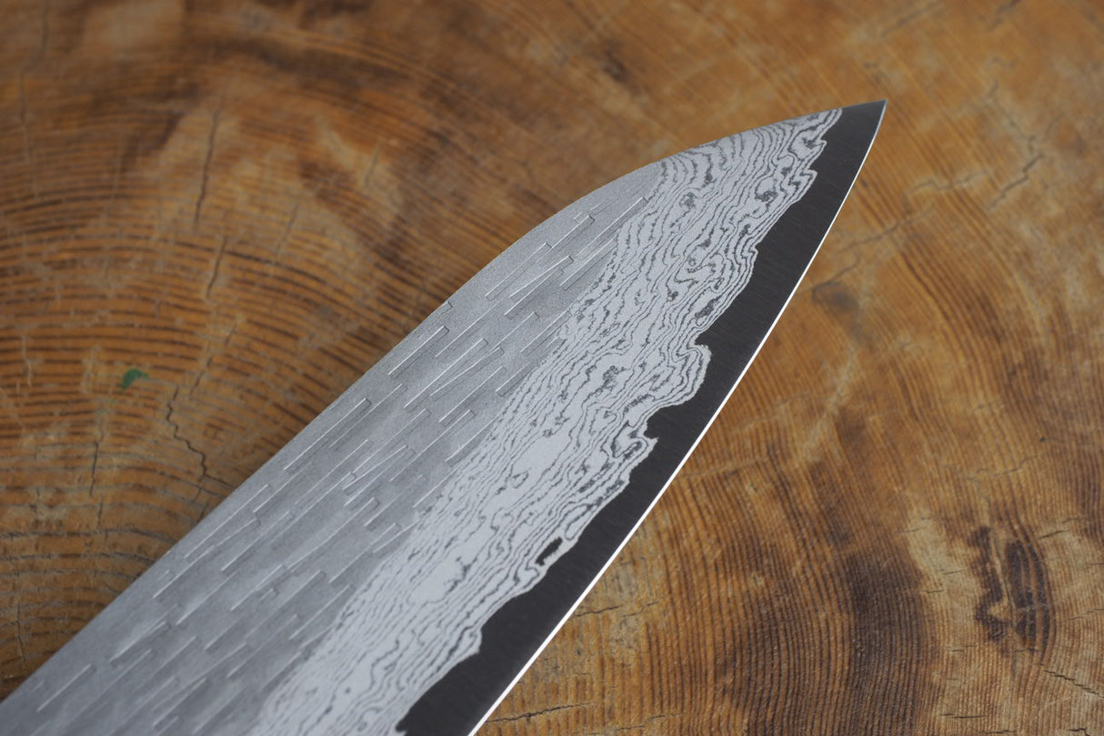 Nigara Hamono - VG XEOS Damascus Gyuto (Chef's Knife) with Ebony Handle 21cm
