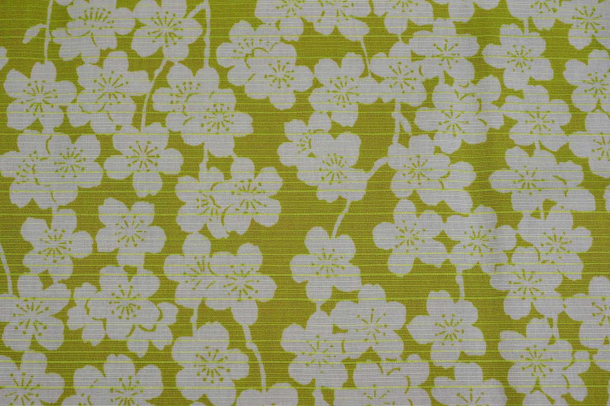 "Furoshiki" Wrapping Cloth - Isa monyo Reversible | Weeping Cherry Tree Pink/Green (100cm x 100cm)