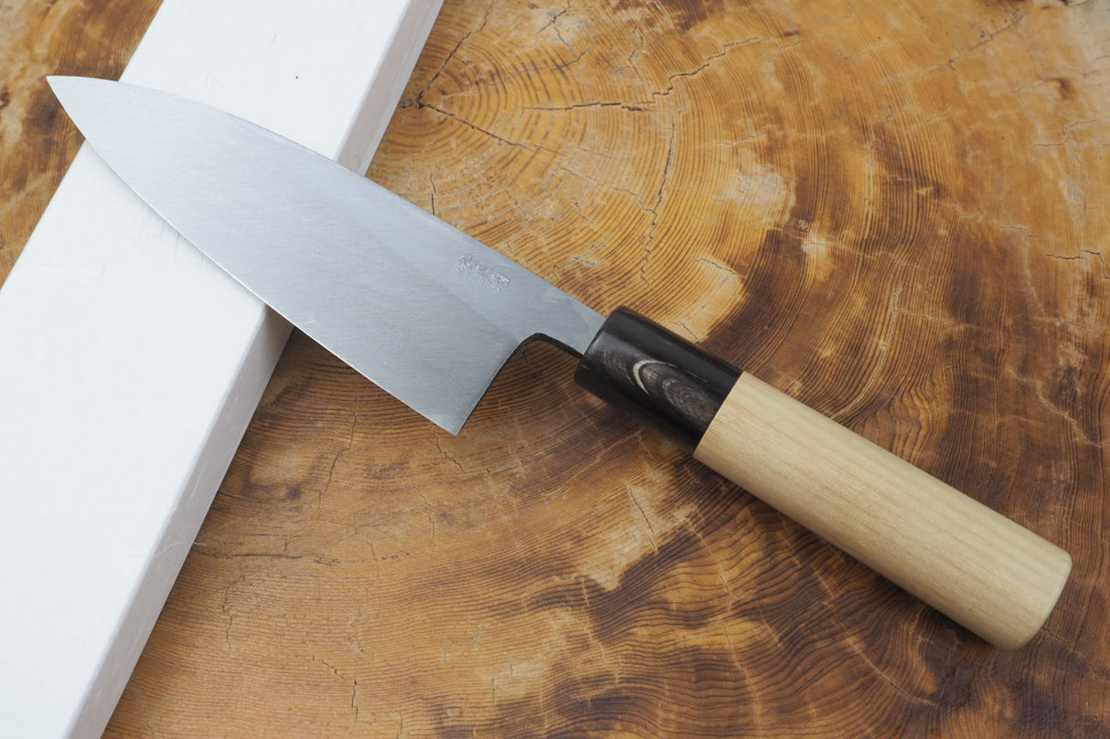残心 Zan Shin White-2 Steel Deba Knife 13.5cm/15cm (including a wooden sheath)