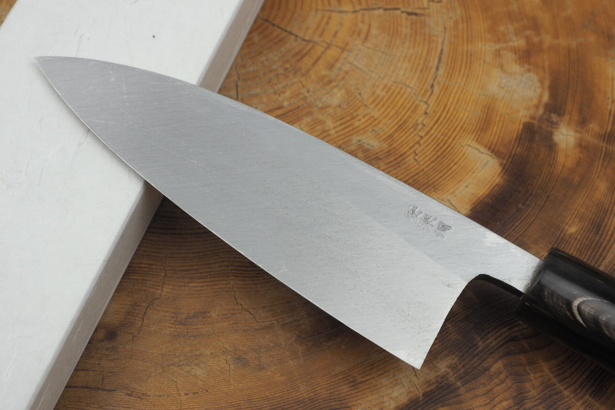 残心 Zan Shin White-2 Steel Deba Knife 13.5cm/15cm (including a wooden sheath)