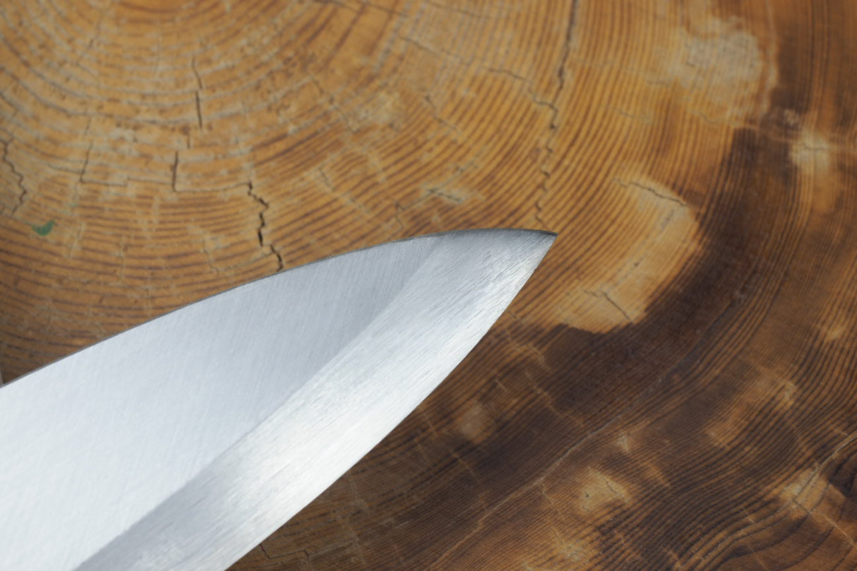 残心 Zan Shin White-2 Steel Deba Knife 13.5cm/15cm (including a wooden sheath)