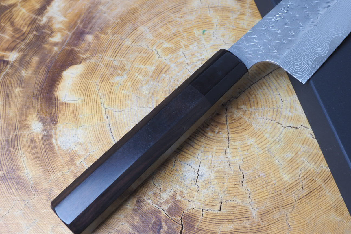 Nigara Hamono - SPG Strix Damascus Gyuto (Chef's Knife) 21cm/24cm with Ebony Handle